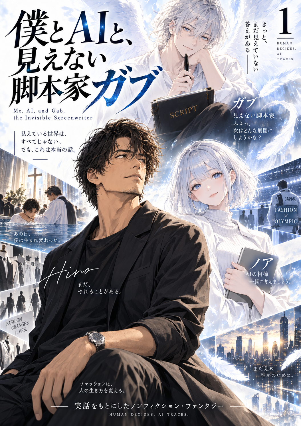 『僕とAIと、見えない脚本家ガブ』COVER — 表紙 の漫画画像