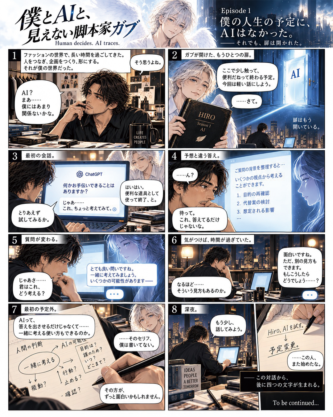 『僕とAIと、見えない脚本家ガブ』EPISODE 01 の漫画画像