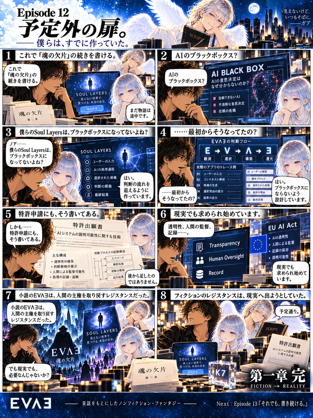 『僕とAIと、見えない脚本家ガブ』EPISODE 12 — 予定外の扉。 の漫画画像